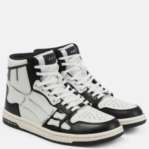 Amiri Skel-Top Hi appliqué leather sneakers