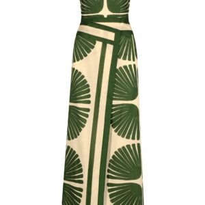 Ancient Peru Strapless Cotton Maxi Dress