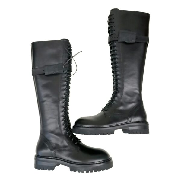 Ann Demeulemeester Leather riding boots