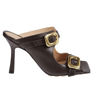 BOTTEGA VENETA- Stretch Buckle Leather Sandals