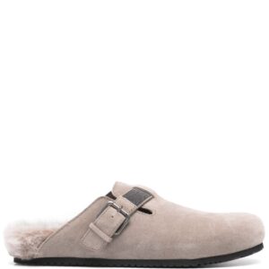 BRUNELLO CUCINELLI- Leather Slippers