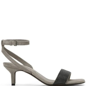 BRUNELLO CUCINELLI- Suede High Heels Sandals