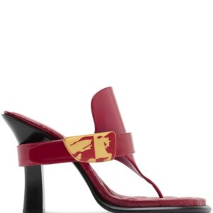 BURBERRY- Leather Thong Sandals