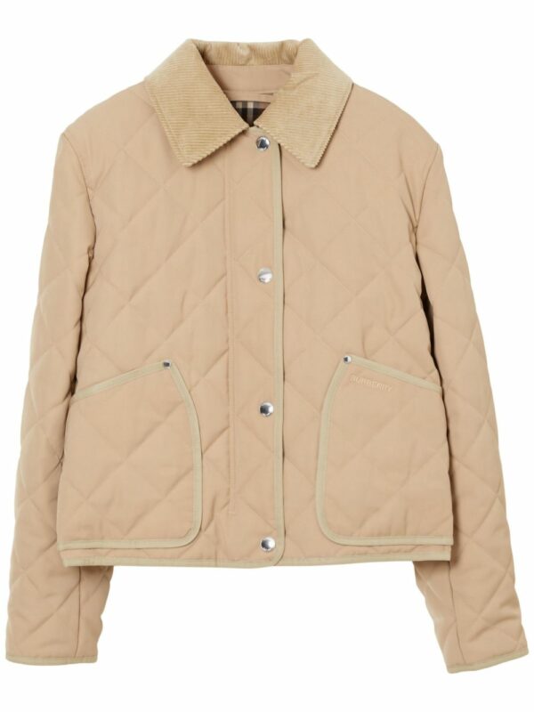 BURBERRY- Quilted Short Jacket