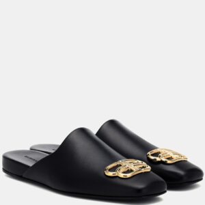 Balenciaga Cosy BB leather slippers