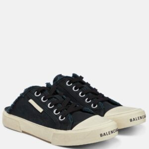 Balenciaga Paris distressed open-back sneakers