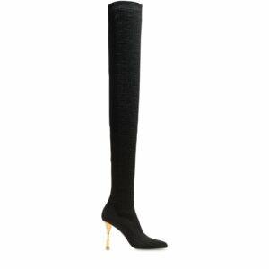 Balmain Moneta Thigh-High Boots 95