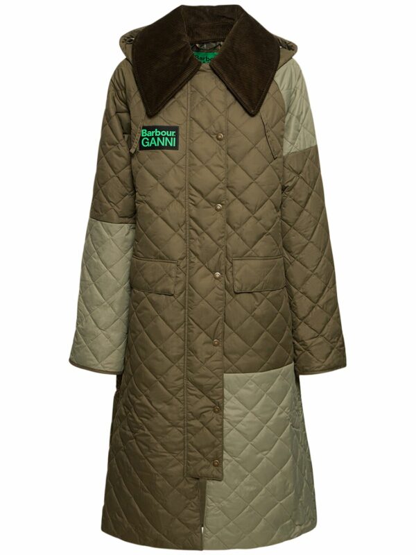 Barbour X Ganni Quilted Burghley Jacket