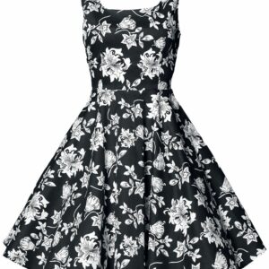 Belsira Swing Floral Dress Medium-length dress black