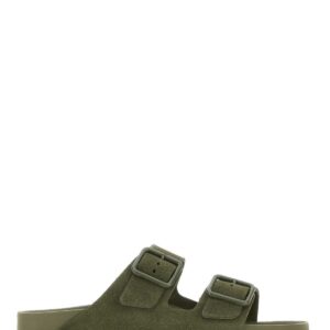 Birkenstock Army Green Suede Arizona Avantgarde Slippers