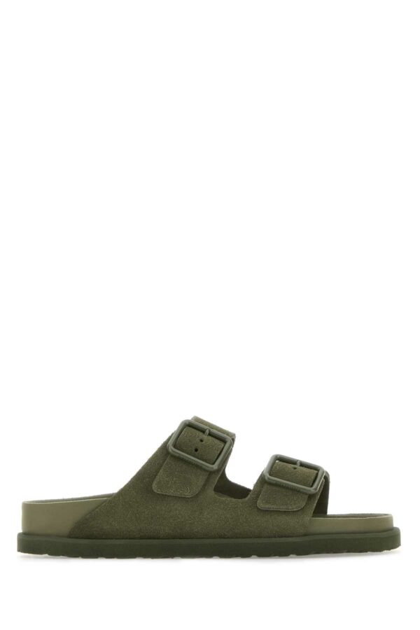 Birkenstock Army Green Suede Arizona Avantgarde Slippers