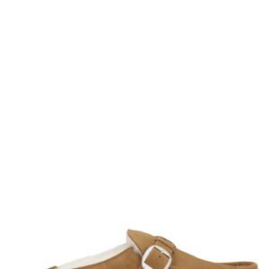 Birkenstock Buckley Shearling Suede And Fur Slippers