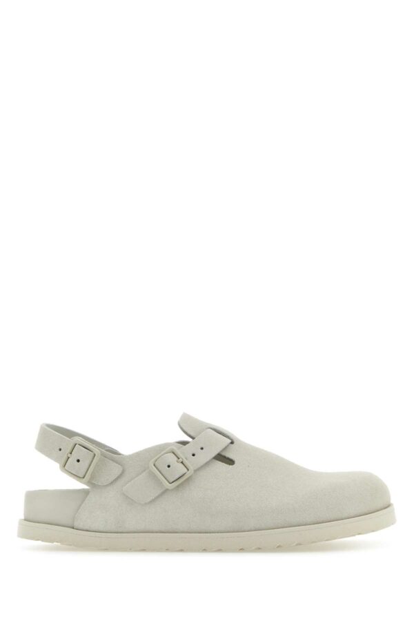 Birkenstock Chalk Suede Tokyo Slippers