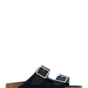 Birkenstock Navy Blue Suede And Pvc Eternal Sunshine Arizona Slippers