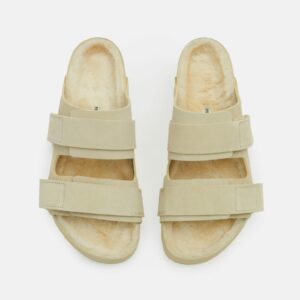 Birkenstock Uji Suede And Leather Slippers