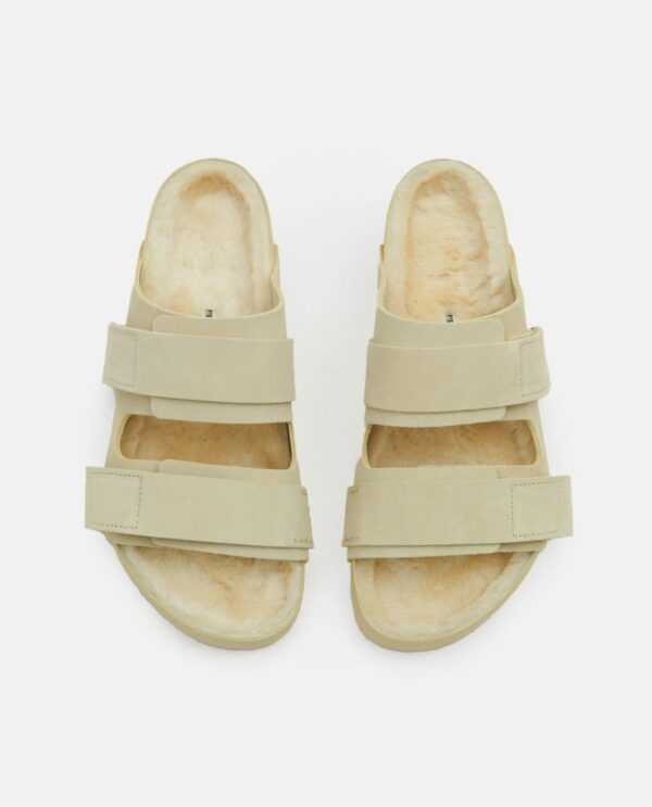 Birkenstock Uji Suede And Leather Slippers