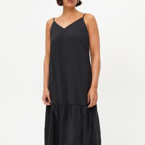 Black Tiered Midaxi Dress 10