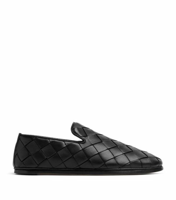 Bottega Veneta Leather Intrecciato Sunday Slippers