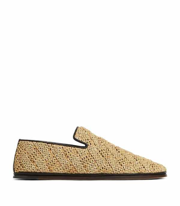 Bottega Veneta Raffia Sunday Slippers