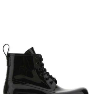 Bottega Veneta Round Toe Lace-up Boots