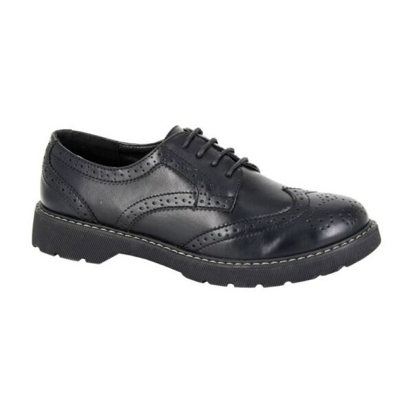 Boulevard Womens/Ladies Matte PU Brogues (3 UK) (Black)