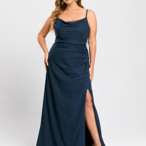 Bridesmaid Dress Chiffon Sheath Floor-Length Formal Gowns