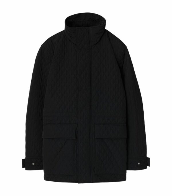 Burberry Quilted Check Hood Jacket