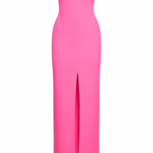 Bysha Crepe Knit Strapless Long Dress