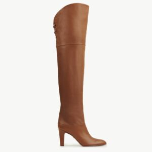 CHLOÉ Eve over-the-knee boot Brown Size 3 100% Calf-skin leather