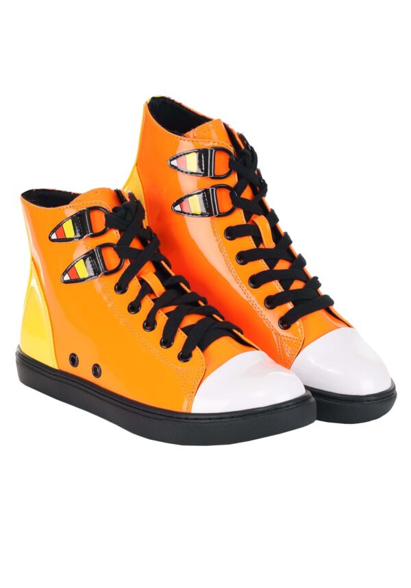 Candy Corn Chelsea Patent High Top Sneakers