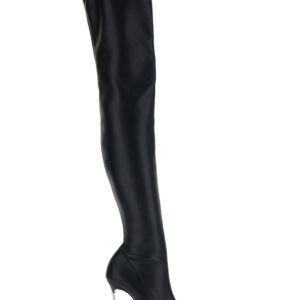 Casadei superblade Black Over-the-knee Boots With Stiletto Heels In Leather Woman