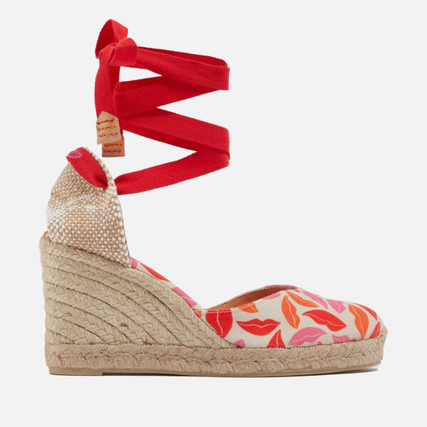 Castañer x Diane Von Furstenberg Women's Chiara Canvas Wedge Espadrilles