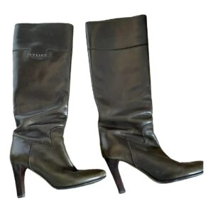 Celine Claude leather riding boots