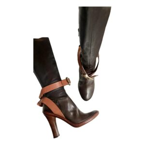 Celine Soft Ballerina leather riding boots