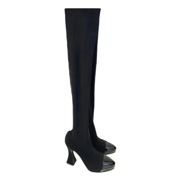 Chanel Cloth riding boots