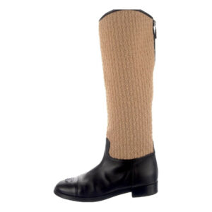 Chanel Tweed riding boots