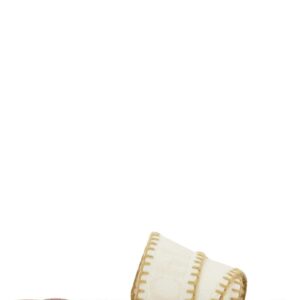 Chloé Ivory Canvas Woody Slippers