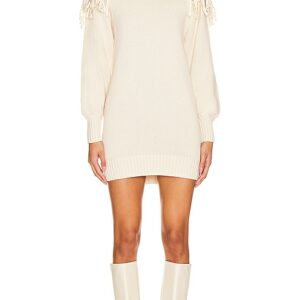 Cleobella Danielle Sweater Mini Dress in Ivory. Size L, M, XS.