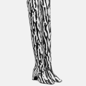 Coperni Printed over-the-knee boots