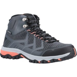 Cotswold Womens/Ladies Wychwood Hiking Boots (4 UK) (Grey/Coral)