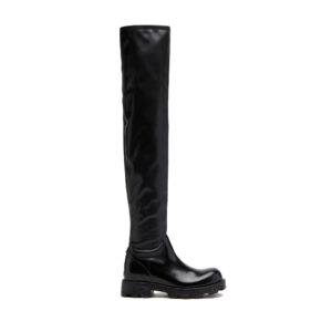 Diesel - D-Hammer HCH - Over-the-knee boots in glossy leather - Boots - Woman - Black