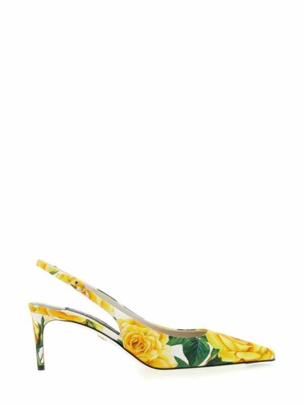 Dolce & Gabbana Floral Printed Slingbacks