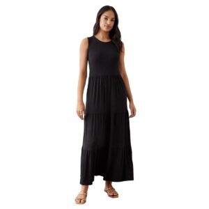 Dorothy Perkins Womens/Ladies Tiered Maxi Dress (8 UK) (Black)