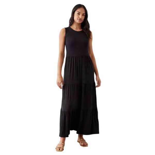 Dorothy Perkins Womens/Ladies Tiered Maxi Dress (8 UK) (Black)