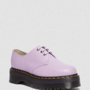 Dr. Martens Men's 1461 II Pisa Leather Platform Shoes in Purple, Soft Leather, Size: 3