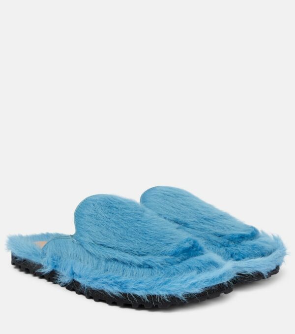 Dries Van Noten Calf hair slippers