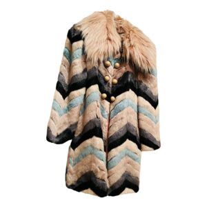 Elisabetta Franchi Faux fur trench coat