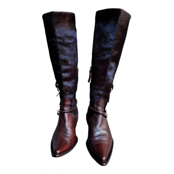 Ermanno Scervino Leather riding boots