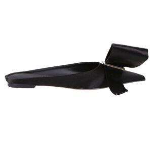 FERRAGAMO- Maxi Bow Leather Slippers