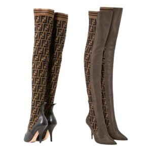 Fendi Cloth riding boots